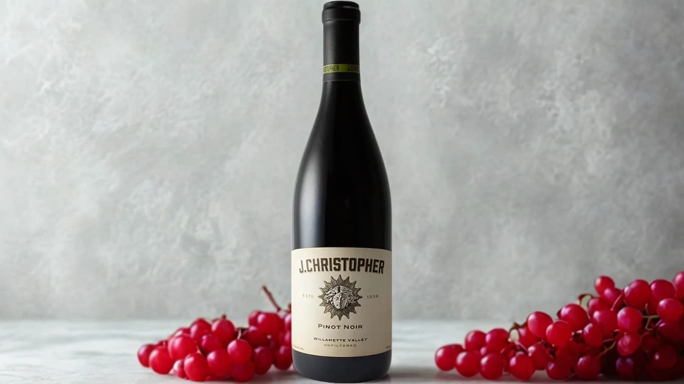 pinot noir wine luxury bottle