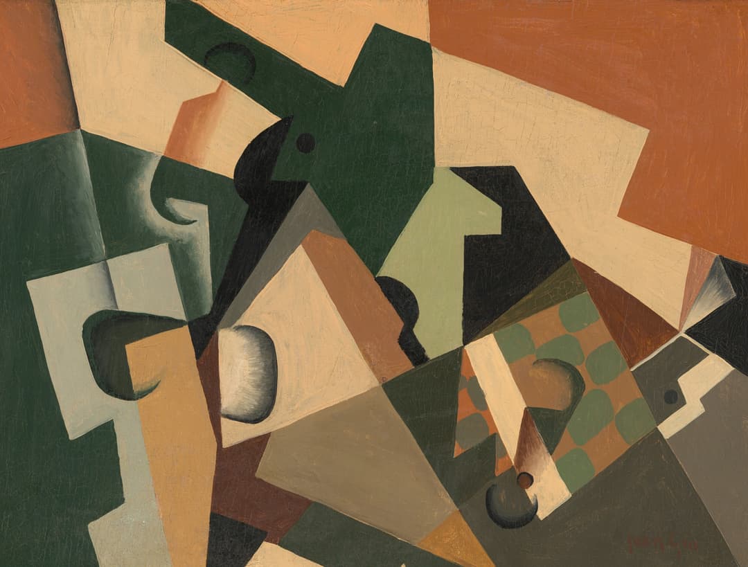 Glass and Checkerboard  Juan Gris