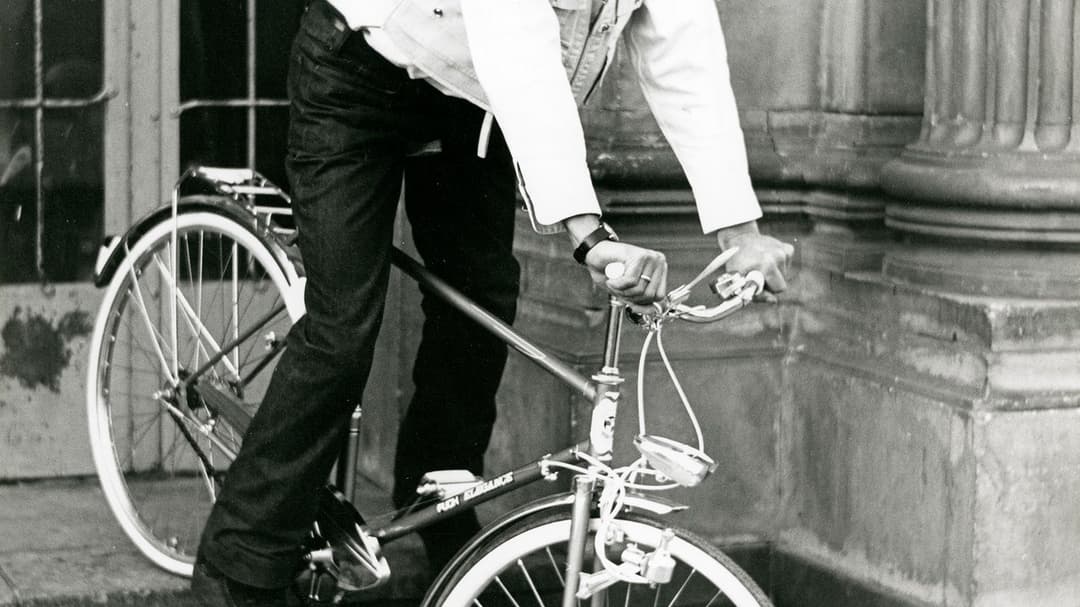 Joseph Beuys on the steps of the Kunstakademie Düsseldorf where he taught Anselm Kiefer in the early 1970s — the institutional inheritance behind everything Kiefer made afterwards.