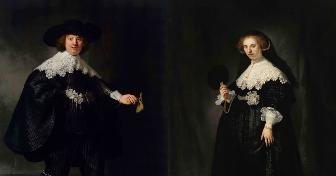 Portraits of Maerten Soolmans and Oopjen Coppit by Rembrandt van Rijn