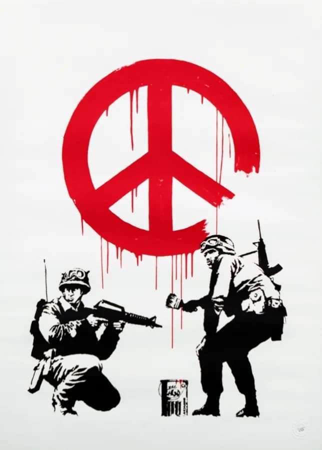 Banksy, CND Soliders (Unsigned), 2005, Edition of 350