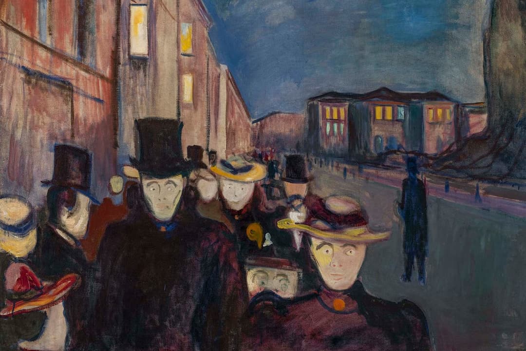 Edvard Munch Soirée sur l’avenue Karl Johan, 1892