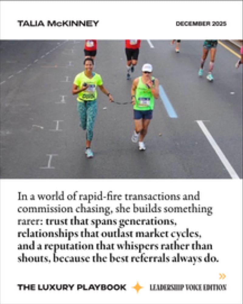 Slide 5: a race photograph with an excerpt from the profile