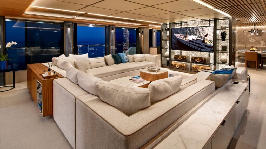 smart technology yacht interior