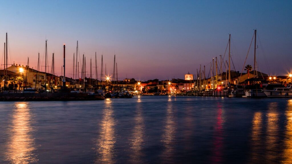 sunset in Meze France