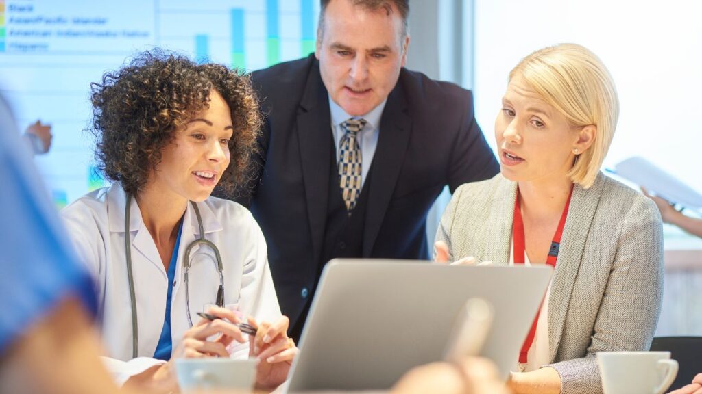 Doctors having a meeting