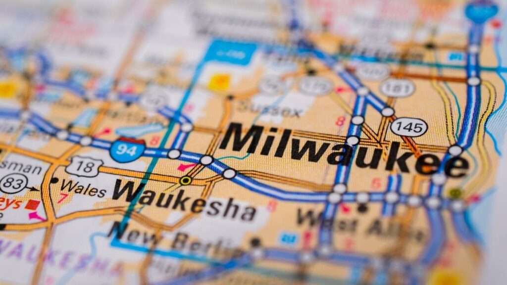 Milwaukee map showcasing different areas of the city