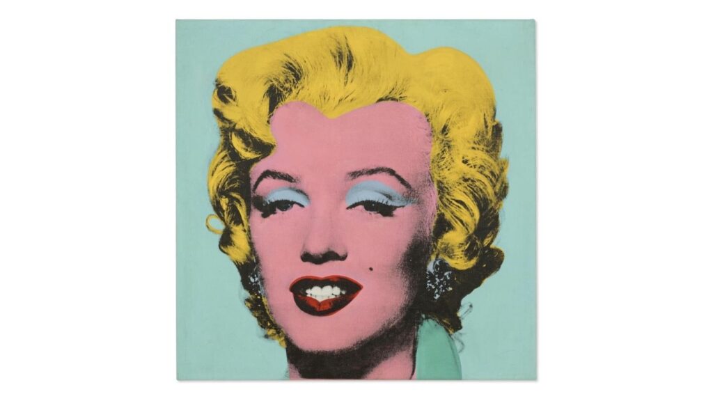 Shot Sage Blue Marilyn by Andy Warhol
