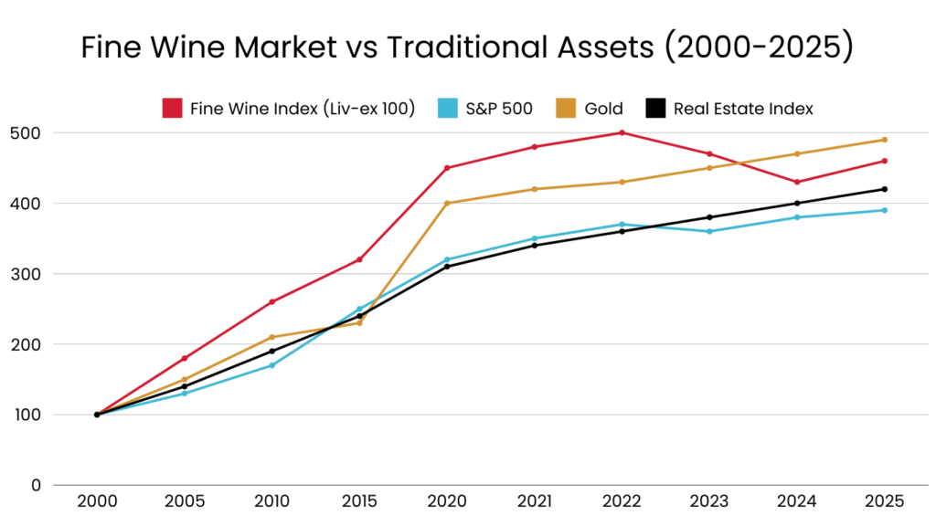 Fine Wine Market vs Traditional Assets 2000 2025