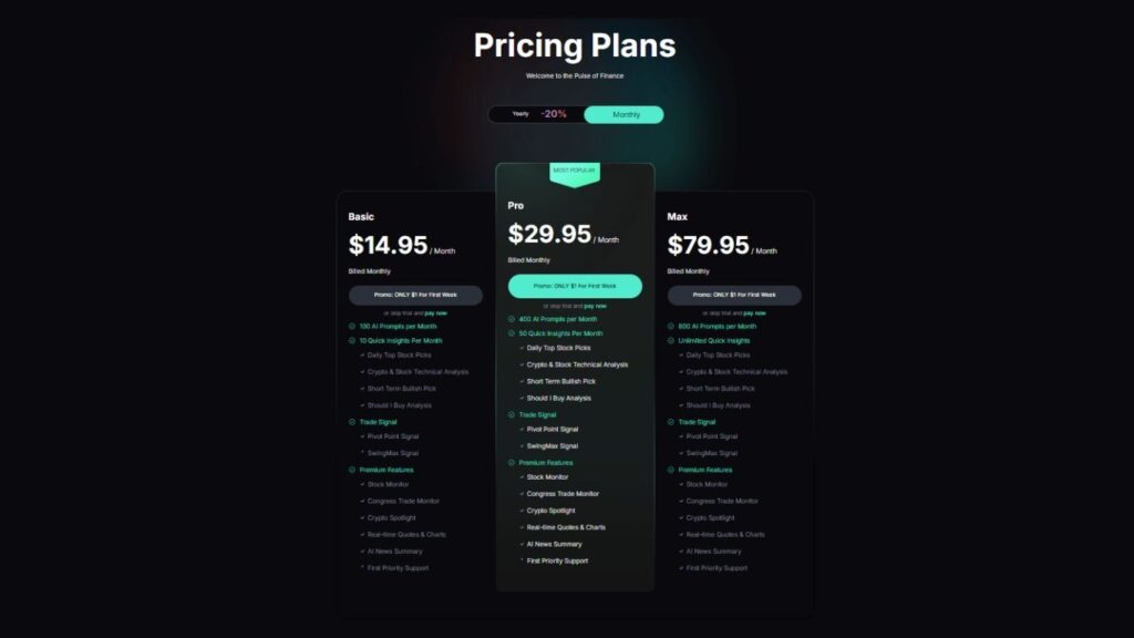 intellectia ai pricing
