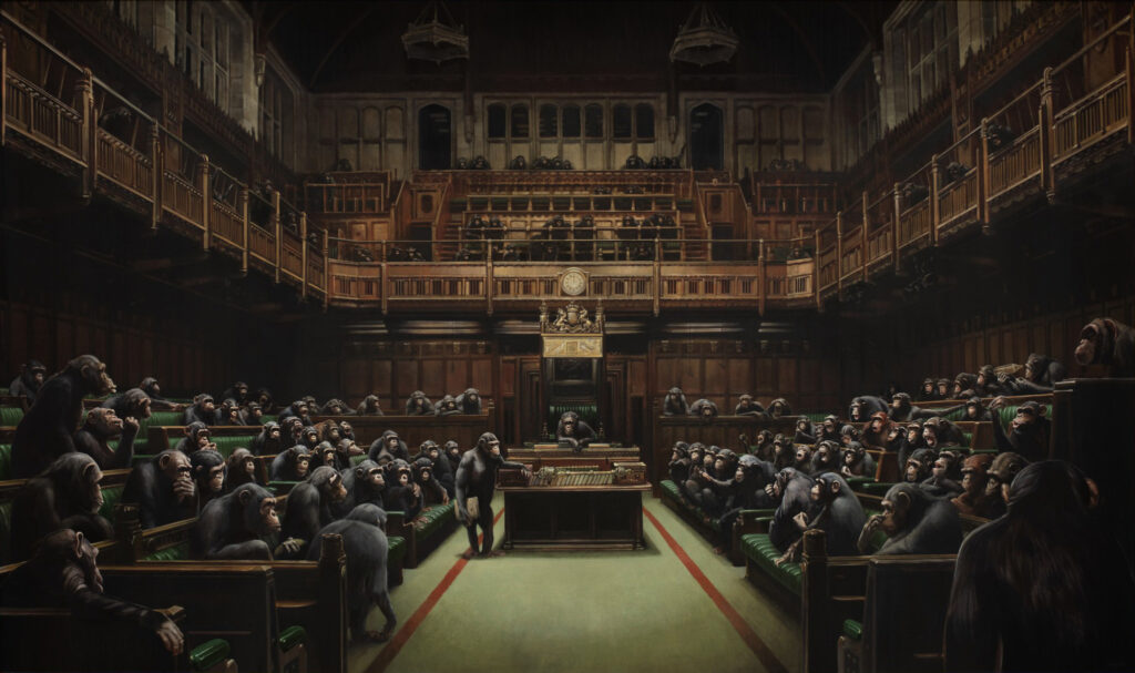 Devolved Parliament © Banksy 2009