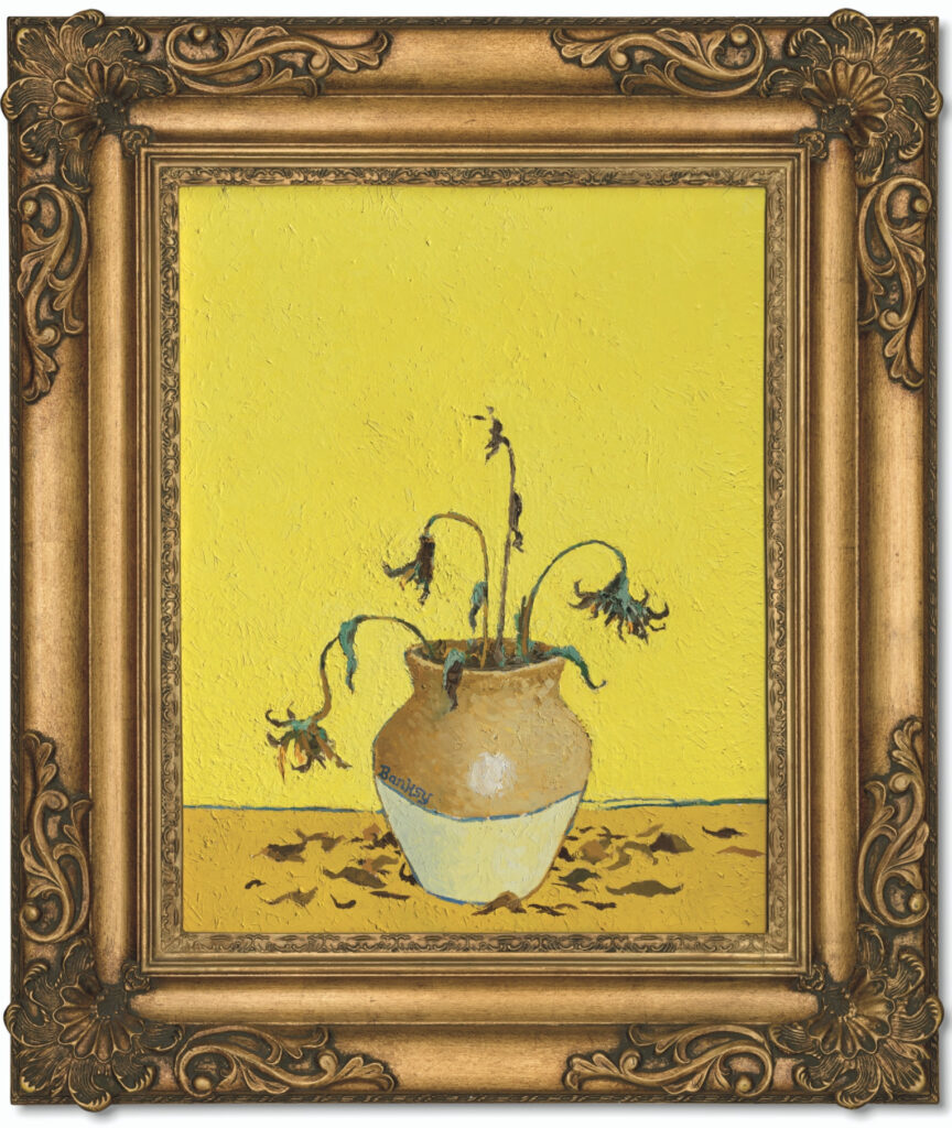 Sunflowers From Petrol Station © Banksy 2005