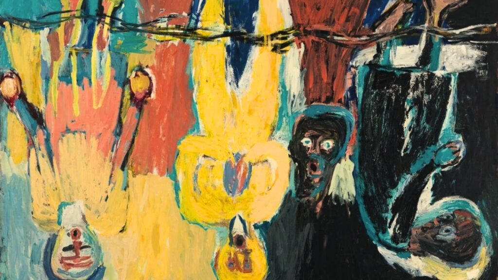 The Brücke Choir by Georg Baselitz (1983) Neo expressionism artwork