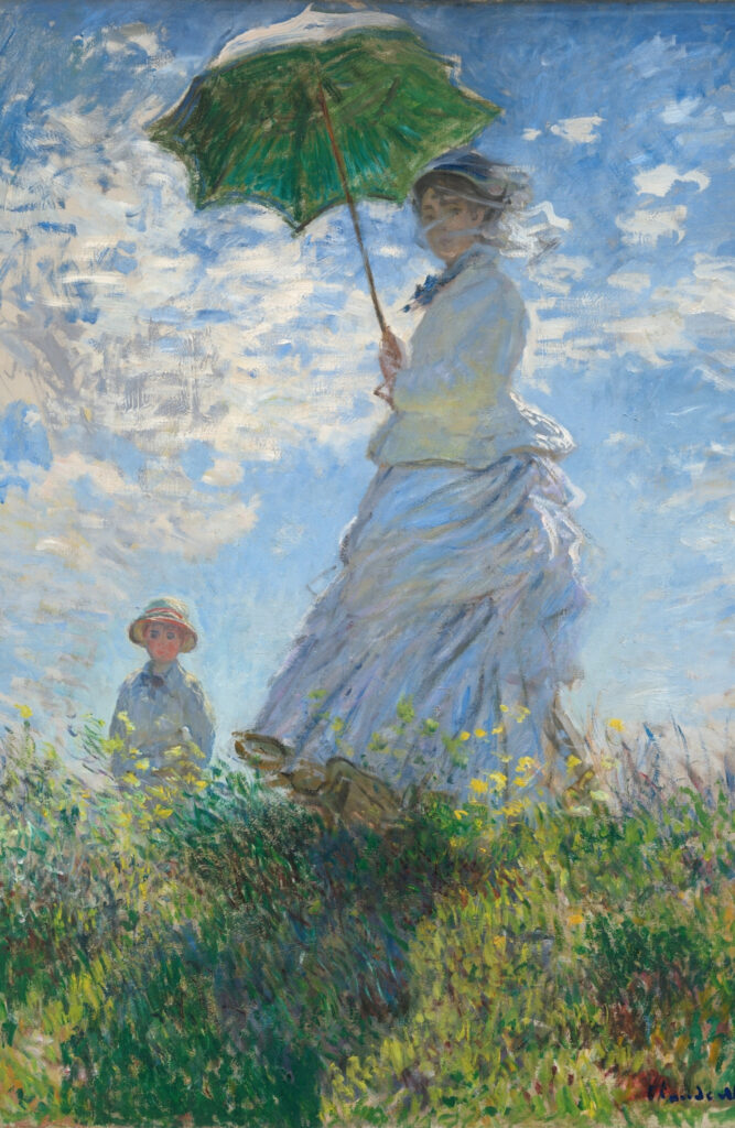 Woman with a Parasol - Madame Monet and Her Son, 1875, Claude Monet