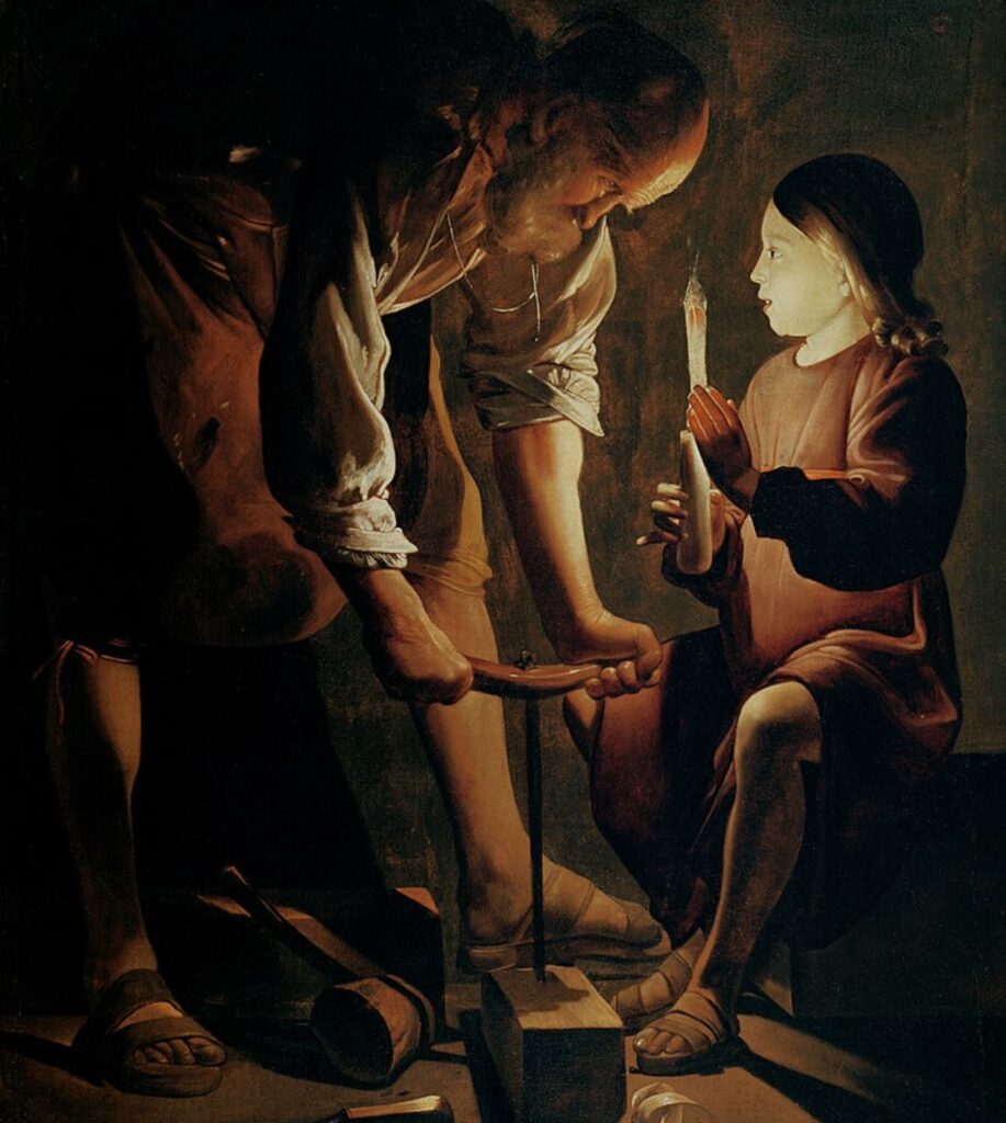 Joseph the Carpenter, 1642, Georges de La Tour, Louvre 