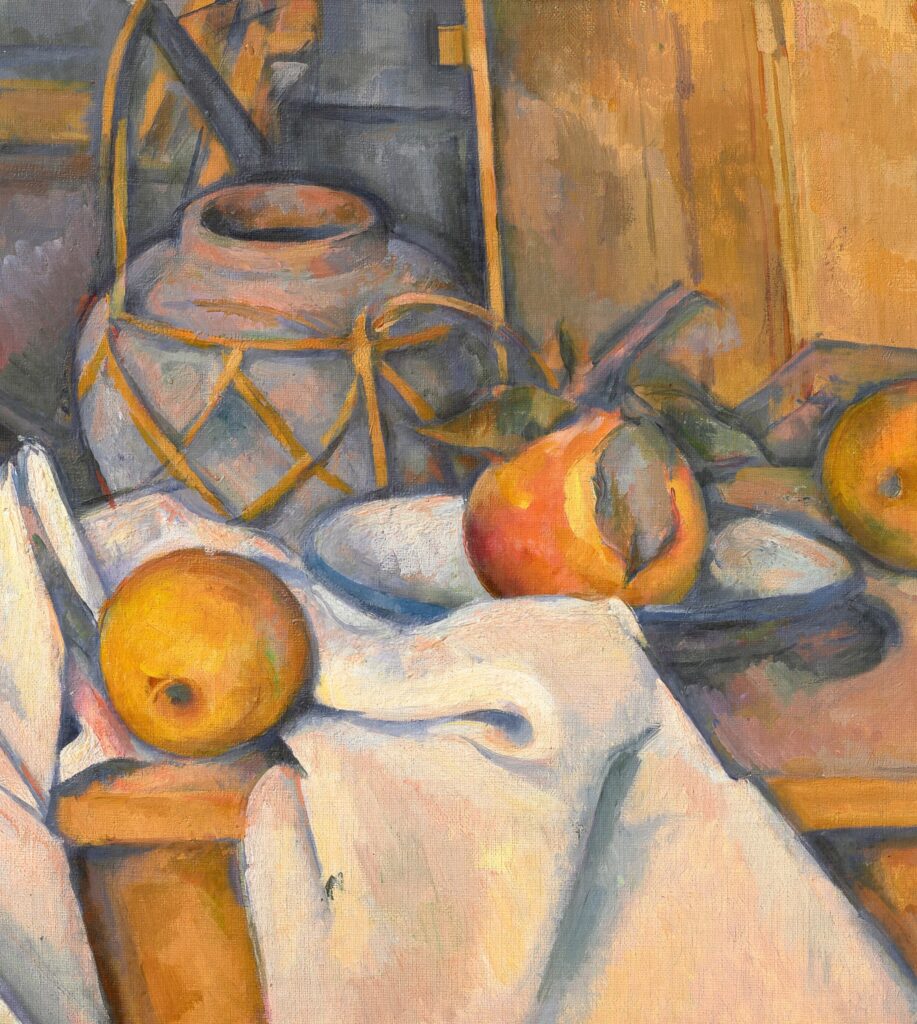 Paul Cezanne,Fruits et pot de gingembre, Courtesy, Christie's