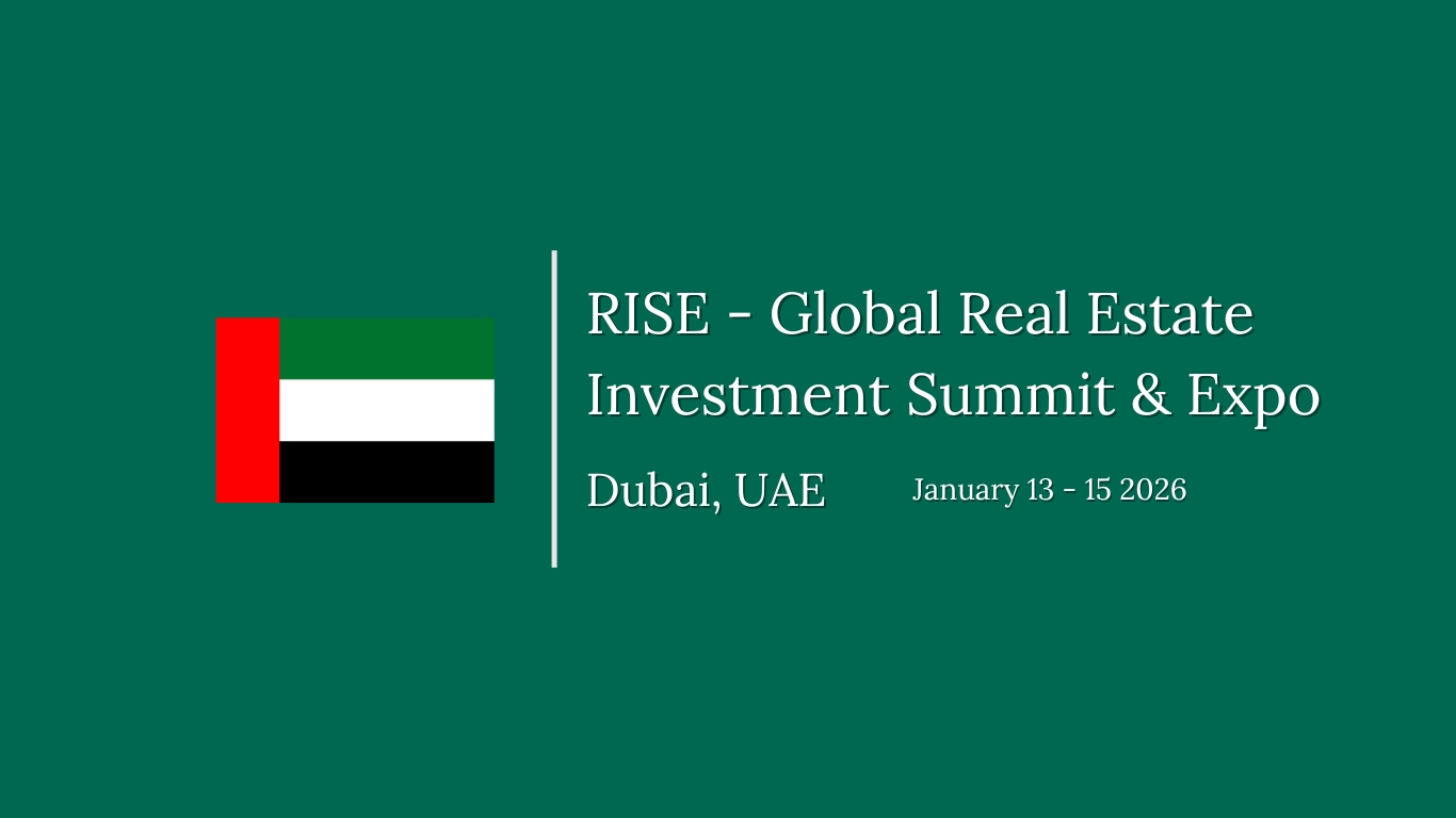 RISE – Global Real Estate Investment Summit & Expo 2026