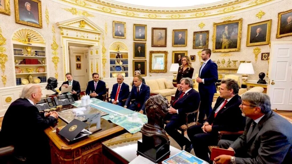 Swiss business executives met with President Trump earlier this month. (Photo credit: The White House)